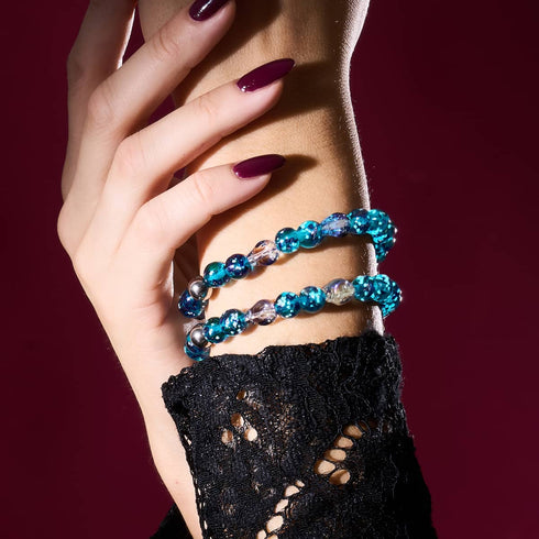 Into the Blue Moon | Firefly Glass Bracelet